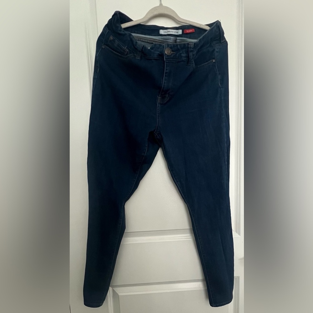 Celebrity Pink High Rise Blue Jeans-Plus Size